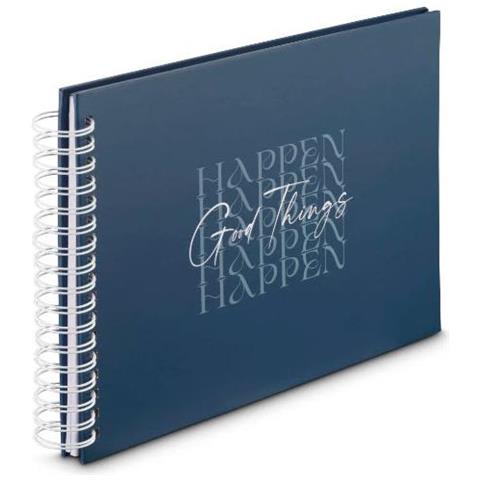 Good Things Album Fotografico E Portalistino Blu 100 Fogli 10 X 15 Rilegatura A Spirale - Foto 1