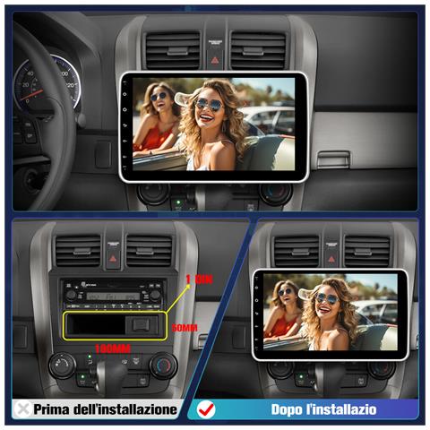 10.1 Pollici Autoradio 1 Din (schermo Ruotabile) Android 13 (2+64gb) Car Radio Con Carplay/android Auto Gps Bluetooth Wifi Fm Rds - Foto 2
