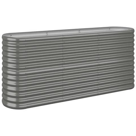 Letto Giardino Acciaio Verniciato A Polvere 152x40x68 Cm Grigio - Foto 1