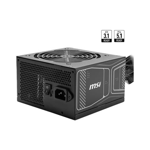 MSI MAG A850GN PCIE5, 850 W, 100 - 240 V, 47 - 63 Hz, Attivo, 110 W, 846 W - Foto 1