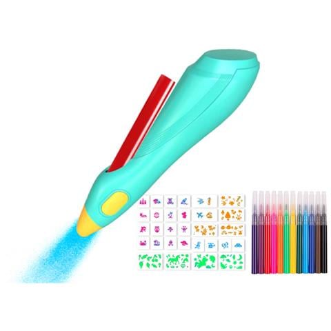Penna Spruzzatrice Di Inchiostro Elettrica Con Accessori Creativi Per Bambini - Foto 4
