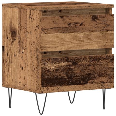 Comodino  in legno vecchio 40x35x50 cm in legno ingegnerizzato - Foto 1