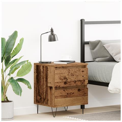 Comodino  in legno vecchio 40x35x50 cm in legno ingegnerizzato - Foto 2