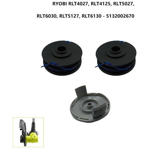 Kit Testina Tagliabordi Compatibile Con Ryobi Rlt4027, Include 2 Bobine Rac123 E 1 Coperchio Rac122 - Foto 6