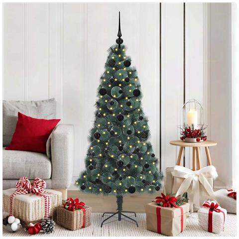 Albero di Natale artificiale pre-illuminato con set di palle - Foto 2