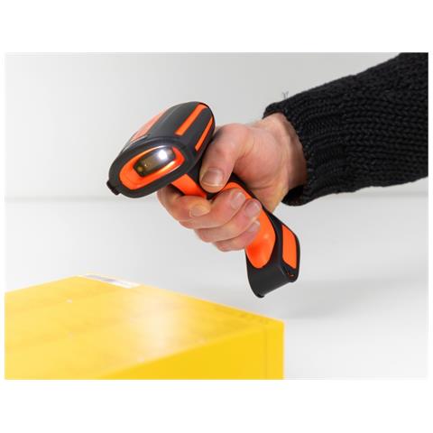 Scanner industriale di codici a barre 1D e 2D per 2,4 GHz o Bluetooth con stazione di ricarica induttiva - Foto 2