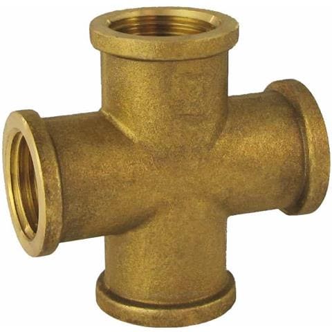Raccordo Ottone A Croce 1 Ig Raccordi Idraulici Per Acqua E Riscaldamento - Foto 1