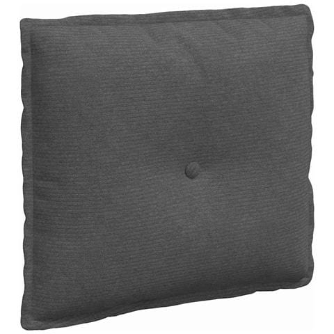 Cuscino per Schiena Grigio scuro 50 x 45 cm Tessuto in Cords - Foto 1