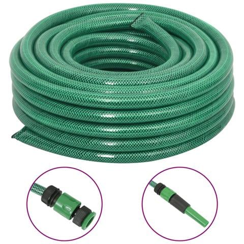 Set Tubo da Giardino con Raccordi Verde 0,75" 10 m in PVC - Foto 1