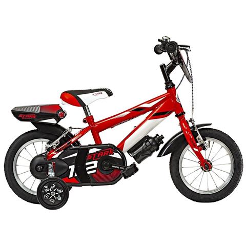 Bici A Sfera Misura 12 Bimbo Mountain Bike Modello Stark Sr12 Bicicletta Mtb Da Bambino 1v - 19 Rosso Bianco Nero - Foto 1