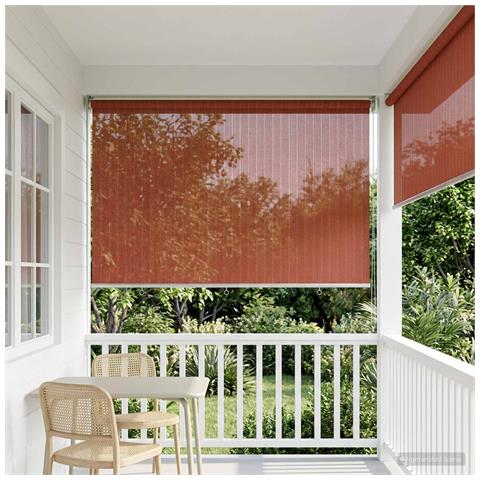 Tenda a Rullo Esterno Blocco UV 90% Terracotta 160 x 230 cm - Foto 2