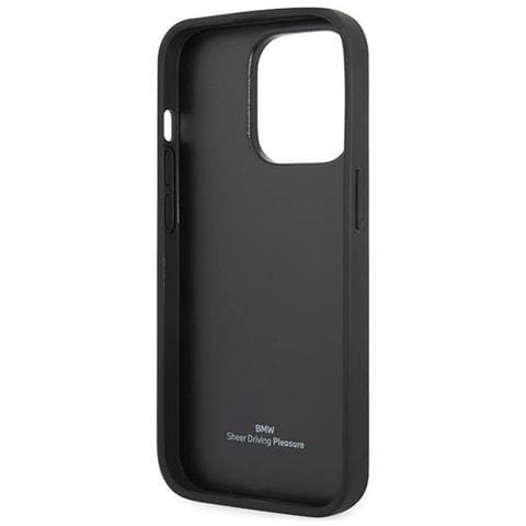 Custodia Bmw Bmhcp14l22rqdk Per Iphone 14 Pro 6.1 Nera Nera In Pelle Trapuntata - Foto 1