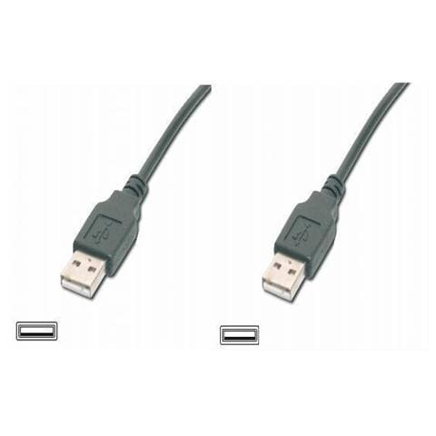 Cavo Con Connettori Usb 2.0 Tipo "A" Maschio / Maschio Colore Nero Mt. 0,5 - Foto 1