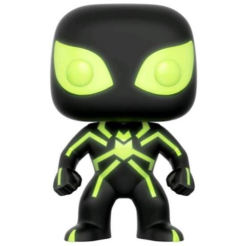 Spider Man Costume Stealth Ed. limitata Pop Vinyl Marvel Glow In Dark #195 - Foto 1