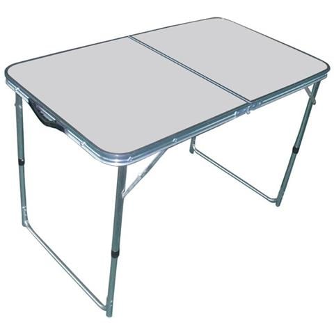 Tavolo Pieghevole Rettangolare 120 X 60 Per Campeggio Spiaggia Mare Piscina Giardino - Foto 1
