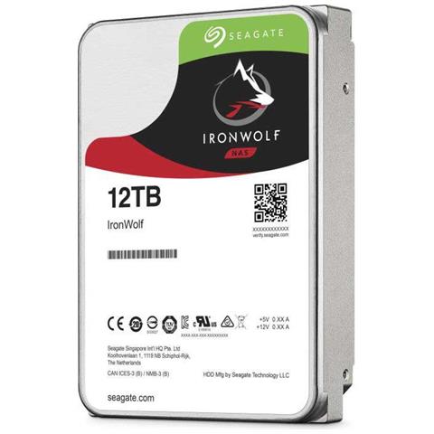 Hard Disk Interno per NAS IronWolf 12 TB 3.5" Interfaccia Sata III 6 Gb / s Buffer 256 MB 7200 Rpm - Foto 2