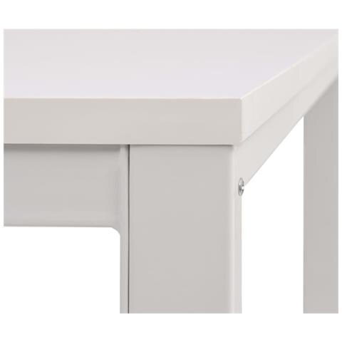 Scrivania 120x60x75 cm Bianca - Foto 5