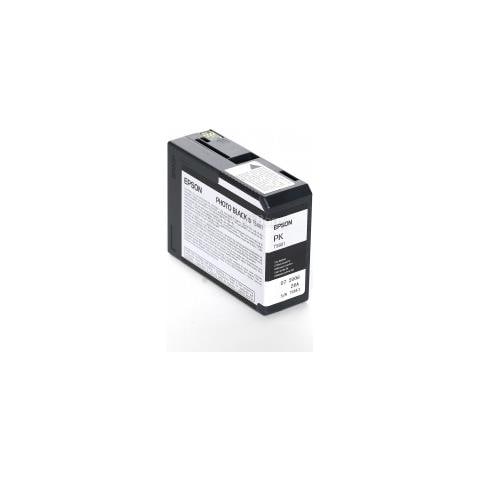 Cartuccia T5801pk Photo Black Compatibile Per Epson Stylus Pro 3800,3880 T580100 T5801 80ml - Foto 1