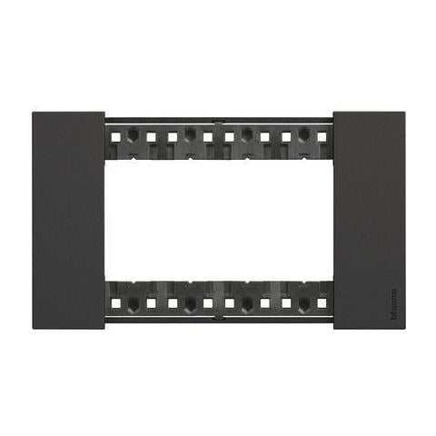 Placca Bticino Living Now 4 Moduli Colore Nero - Ka4804kg - Foto 1