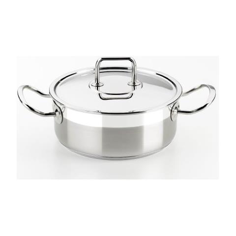 Casseruola professionale con manici e coperchio, in acciaio Inox 18/10, 20 cm - Foto 2