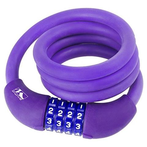 Ds 12.10 S, Serratura Cavo A Spirale Unisex-adulto, Viola - Foto 1
