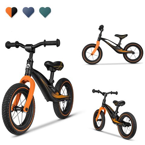 Bart Air Bici Senza Pedali Da 2 Anni Fino 30 Kg Telaio In Magnesio Ruote 12"" Manubrio E Sella Regolabili Nero - Foto 1