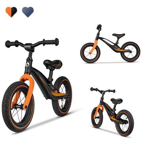 Bart Air Bici Senza Pedali Da 2 Anni Fino 30 Kg Telaio In Magnesio Ruote 12"" Manubrio E Sella Regolabili Nero - Foto 2