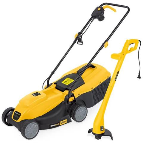 Lotto Tosaerba Elettrico 1300w 32cm + Molatrice 250w Powxg6212t - Foto 1