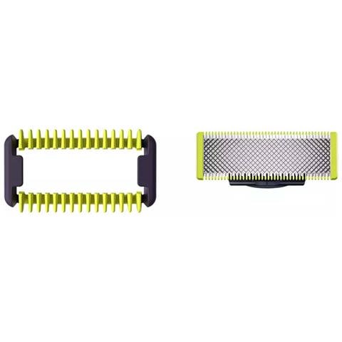 Lama Da Barba Di Ricambio Oneblade Qp25xx / Oneblade Pro Qp65xx Ipx7, Argento - Foto 10