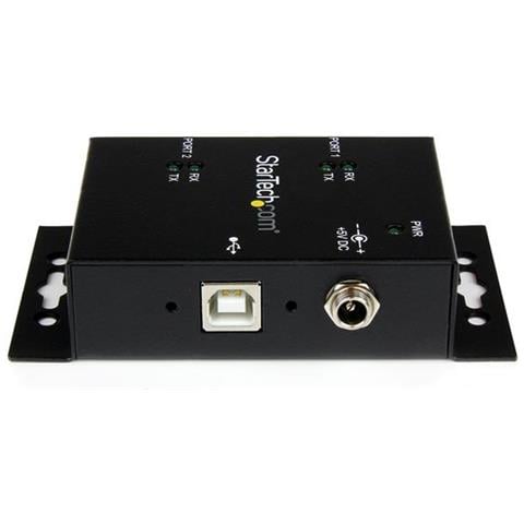 Hub adattatore USB a seriale 2 porte per montaggio a parete con clip per guide DIN - Foto 4