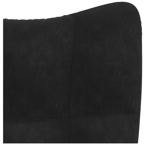 Sedia Relax Nera in Velluto - Foto 2