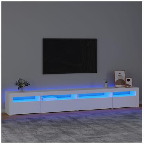 Mobile Porta TV con Luci LED Bianco 270x35x40 cm - Foto 11