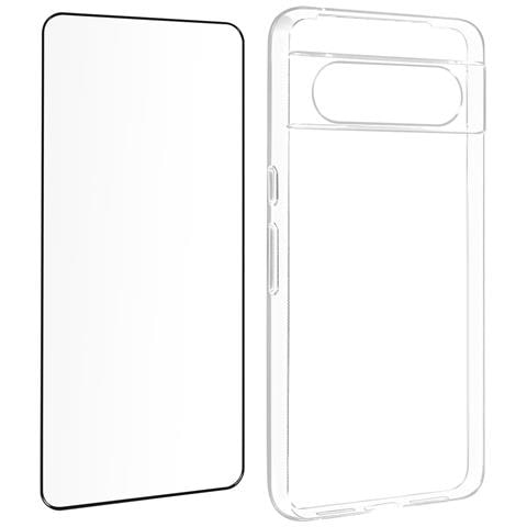 Cover Per Google Pixel 8 Silicone Gel E Vetro Temperato Bordo Smussato - Foto 1