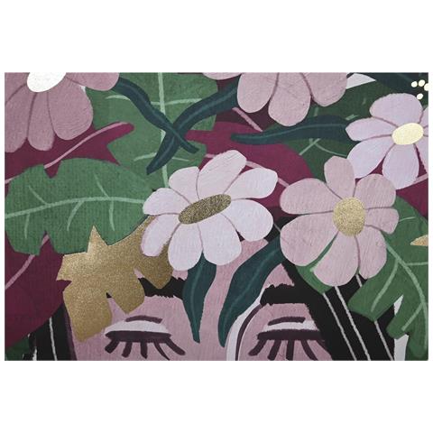 Quadro Dkd Home Decor 103 X 4,5 X 143 Cm Fiori Scandinavo (2 Unità) - Foto 3