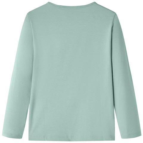 Maglietta Da Bambina Maniche Lunghe Menta Medio 140 - Foto 2