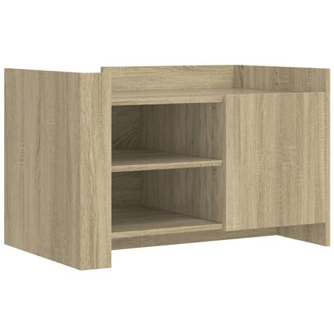 Tavolino Da Salotto Rovere Sonoma 80x50x50 Cm Legno Multistrato - Foto 2