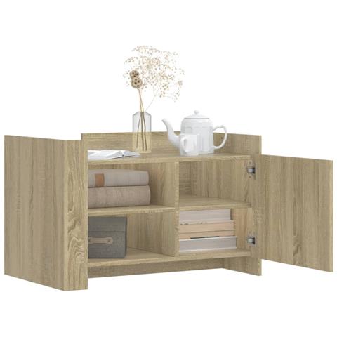 Tavolino Da Salotto Rovere Sonoma 80x50x50 Cm Legno Multistrato - Foto 3