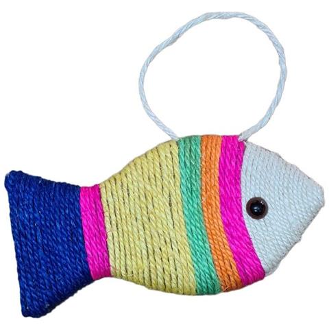 Tiragraffi Per Gatti Pesciolino Gioco Tira Graffi Per Gatto Forma 25x12cm - Foto 4