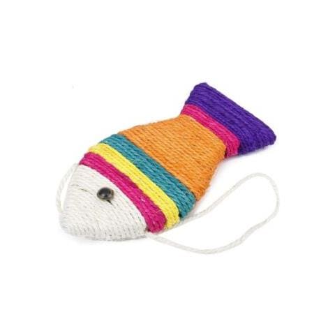 Tiragraffi Per Gatti Pesciolino Gioco Tira Graffi Per Gatto Forma 25x12cm - Foto 1