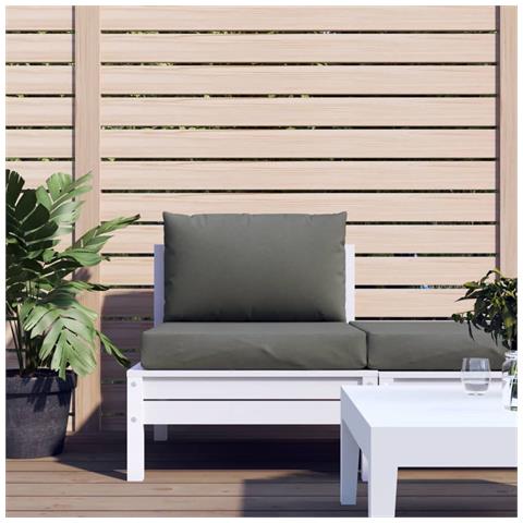 Cuscini Per Pallet 2 Pz Grigio Scuro Mélange In Tessuto - Foto 3