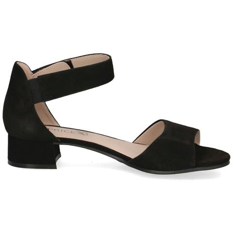 Black Suede Casual Open Sandals Sandali Pelle Scarpe Donna Nero Eu 37.5, 9-28212-42-004 - Foto 3