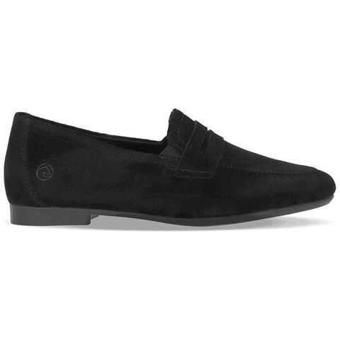 Black Casual Closed Loafers Mocassino Pelle Scamosciata /nabuk Scarpe Donna Nero Eu 37, D0k02-00 - Foto 2