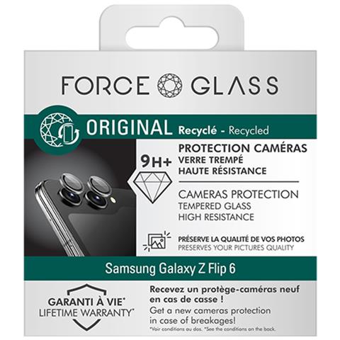 2 Protège-lentilles Caméra Pour Galaxy Z Flip6 En Verre Trempé Plat 9h+, Trasparente - Foto 4