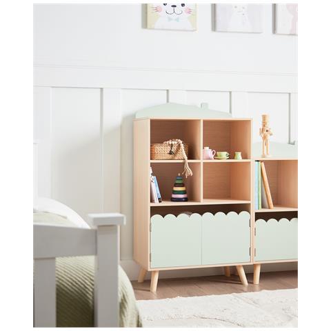 Mobile Con 2 Ripiani Lackey 105 Cm Verde Chiaro - Foto 1