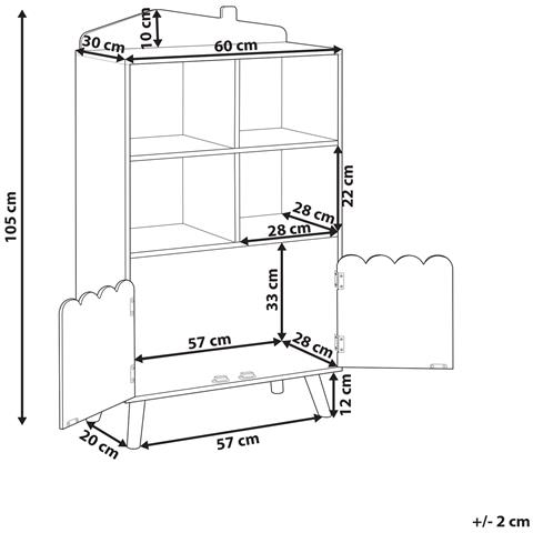 Mobile Con 2 Ripiani Lackey 105 Cm Verde Chiaro - Foto 6