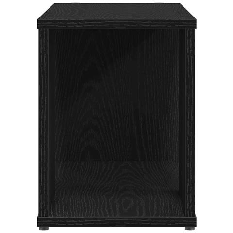 Mobile Porta TV Rovere Nero 60x24x32 cm in Legno Multistrato - Foto 2