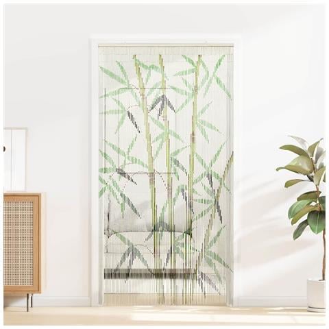 Tenda Antimosche Per Porte Stampa Bambù 90x220 Cm Bambù - Foto 2