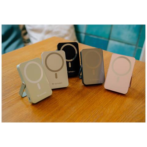 Charge 'n' Go Magnetic Wireless Polimeri di litio (LiPo) 10000 mAh Carica wireless Blu - Foto 2