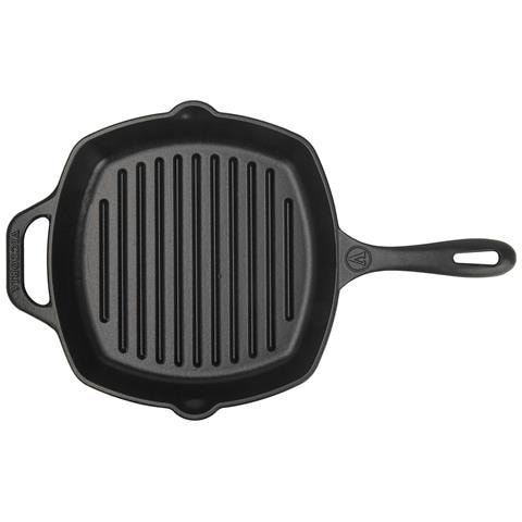 39561 Bistecchiera In Ghisa Smaltata Induzione 25x25cm Per, Fuoco, Barbecue, Forno Nero - Foto 8