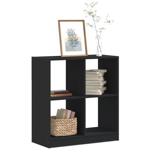 Lusso Casadino - Libreria Nera 68,5x32x75 Cm In Legno Multistrato - Foto 8